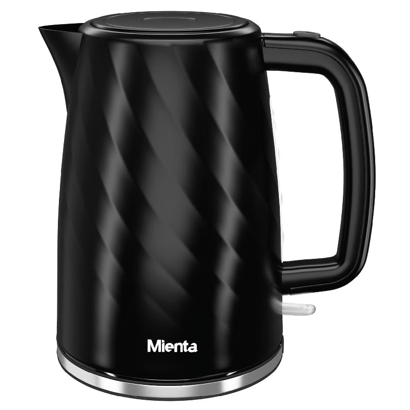 Mienta Electric Kettle, 1.7 Liter, 2200 Watt, EK201937A - Black 