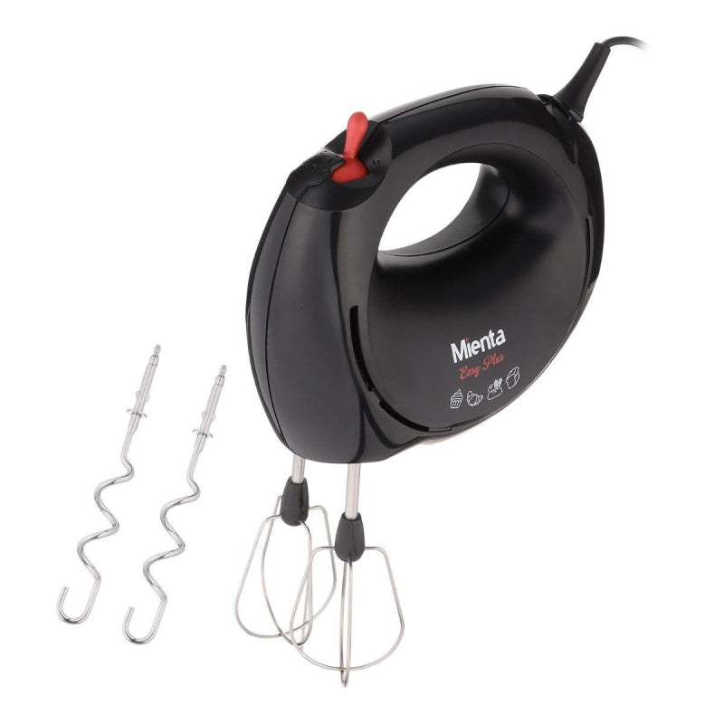 Mienta Easy Plus Hand Mixer, 200Watt, BT-BM1B - Black