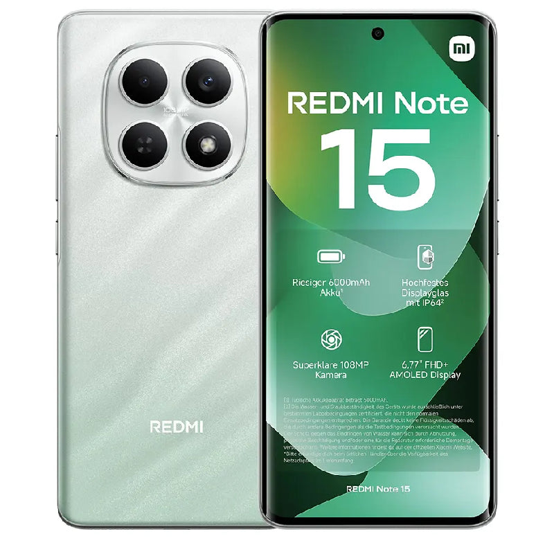 Xiaomi Redmi Note 15 4G, 6GB Ram, 128GB -  Forest Green