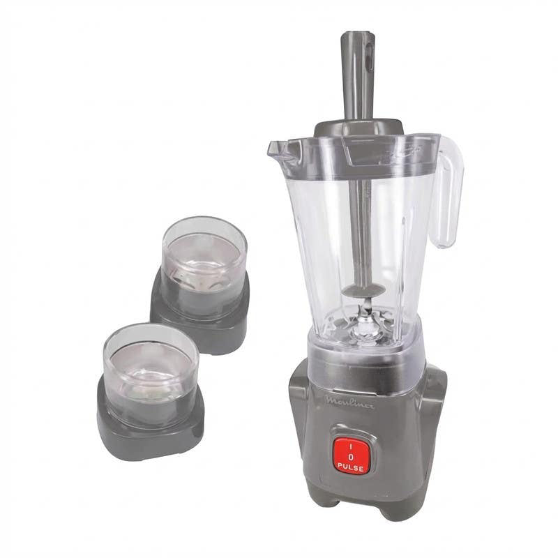 Moulinex Genuine Blender With 2 Grinder, 400W, 1.25, LM2429EG - Dark Gray