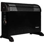 Touch Prestige Fan Heater, 2000 Watt, 41111B - Black