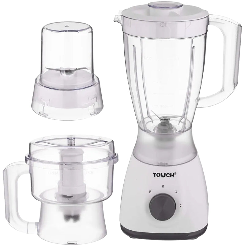 Touch Perfect Plus Blender, 600 Watt, 1.5 Liter, Grinder and Chopper, 40573 - White