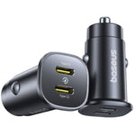 Baseus GoTrip Car Charger, 30Watt - Black