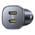 Baseus GoTrip Car Charger, 30Watt - Black