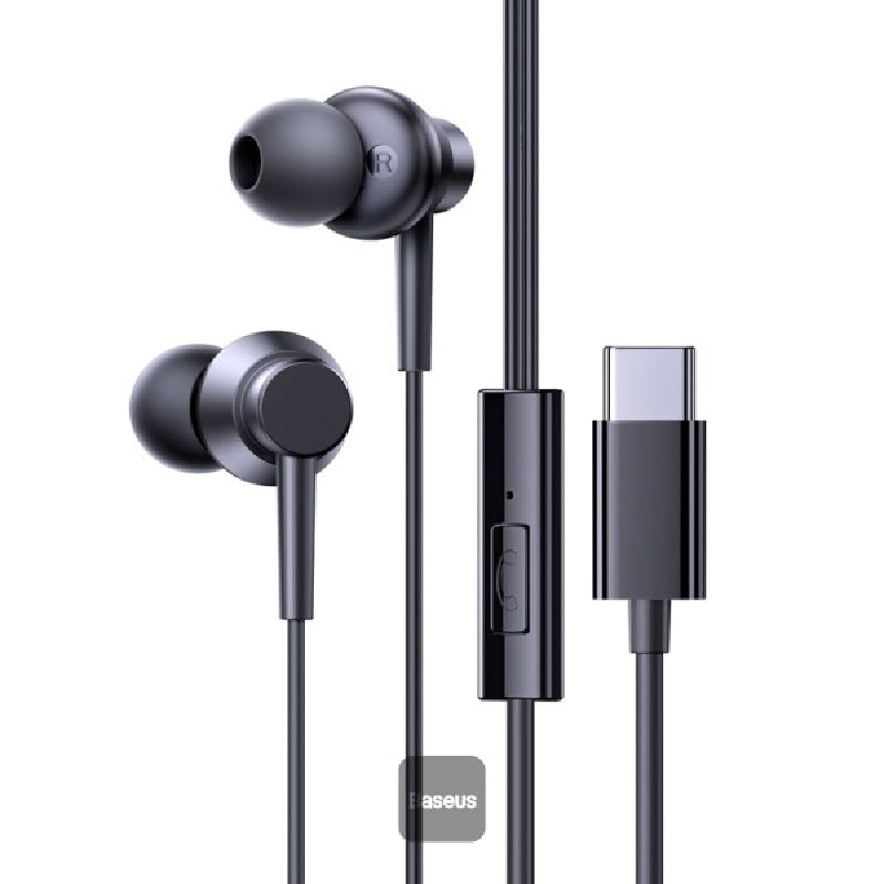 Baseus Encok CZ11 Type-C Wired Headphone - Black