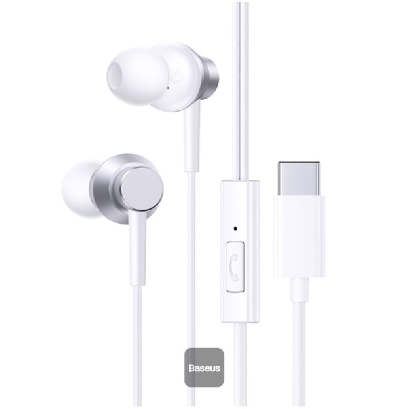 Baseus Encok CZ11 Type-C Wired Headphone - White