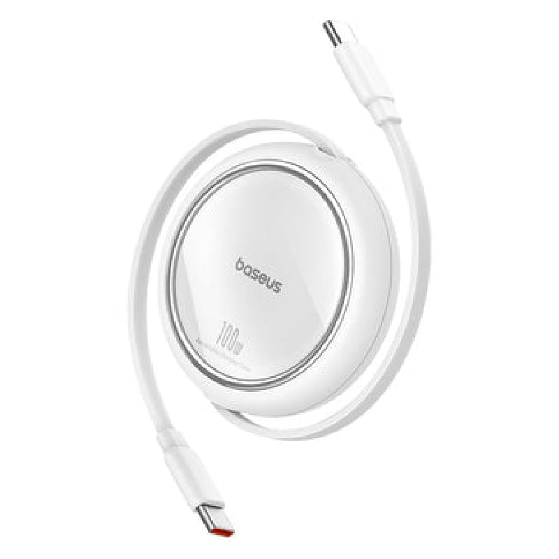 Baseus Free2Pull Cable, Type-C To Type-C, 100W, 2 m - White