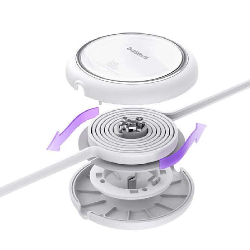 Baseus Free2Pull Cable, Type-C To Type-C, 100W, 2 m - White