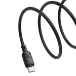 Baseus Silky Series Cable, Type-C To Type-C , 100Watt, 1M - Black (2 Year Warranty)