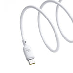 Baseus Silky Series Cable, Type-C To Type-C , 100Watt, 1M - White (2 Year Warranty)