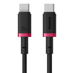 Baseus Dura Series Cable, Type-C To Type-C , 100Watt, 1M - Red&Black (2 Year Warranty)