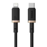 Baseus Dura Series Cable, Type-C To Type-C, 20Watt, 1M - Gold&Black (2 Year Warranty)