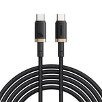 Baseus Dura Series Cable, Type-C To Type-C, 240Watt, 1M - Gold&Black (2 Year Warranty)