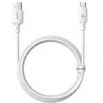 Baseus Silky Series Cable, USB-A To Type-C , 3A, 1M - White (2 Year Warranty)