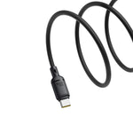 Baseus Silky Series Cable, USB-A To Type-C , 3A, 1M - Black (2 Year Warranty)