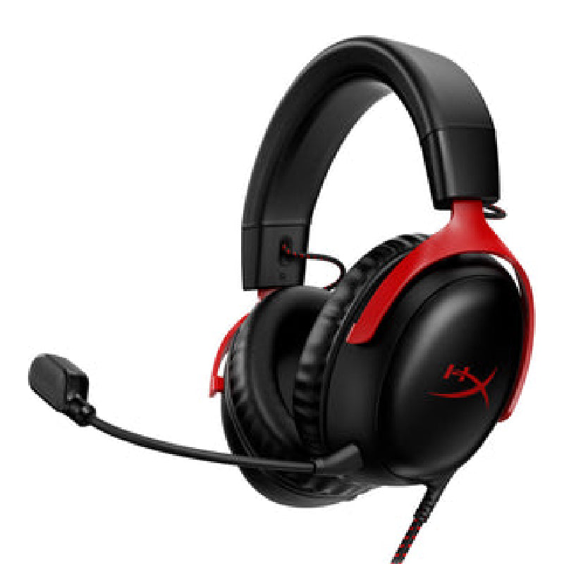 HyperX Cloud III Gaming Headset, 727A9AA - Red&Black
