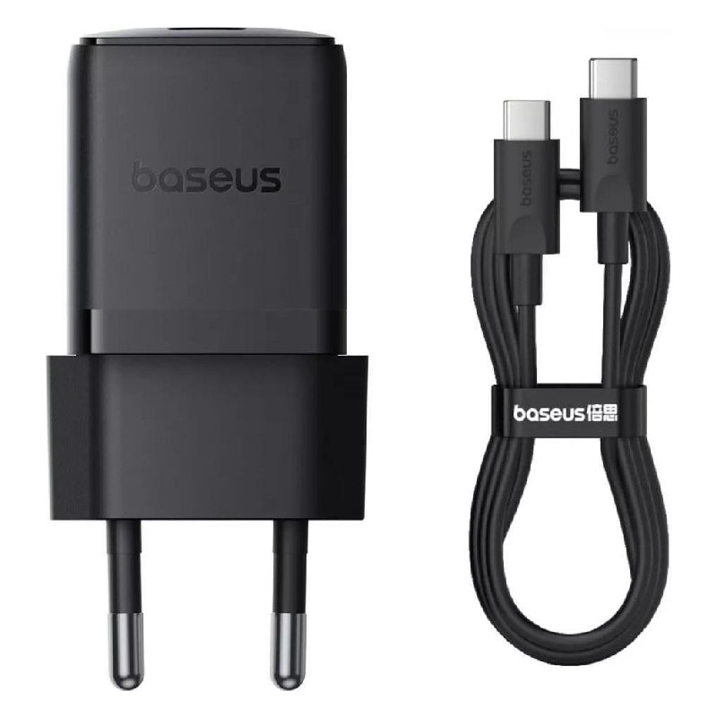 Baseus Palm Fast Charger 30W, With Type-C To Type-C Cable 60W - Black