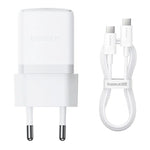 Baseus Palm Fast Charger 30W, With Type-C To Type-C Cable 60W - White