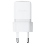 Baseus Palm Fast Charger 20W, With Type-C To Type-C Cable - White
