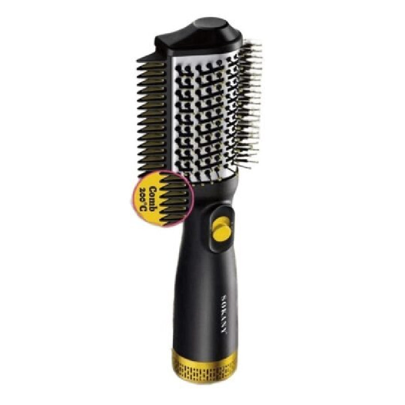 Sokany 2in1 Hot Air Hair Comb, 1600 Watt, SK-15048 - Black