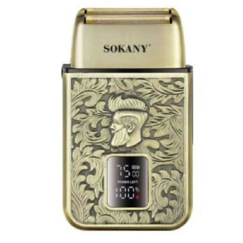 Sokany Electric Shaver with 4 Combs, SK-16052 - Gold