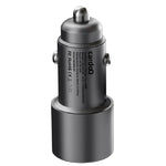 CardoO 1× USB-C&1× USB-A Ports Car Charger, 48 Watt, CGLCPC01S - Silver