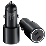 CardoO Dual USB-C Ports Car Charger, 60 Watt, CGLCPC02B - Black