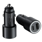 CardoO 1× USB-C&1× USB-A Ports Car Charger, 48 Watt, CGLCPC01B - Black