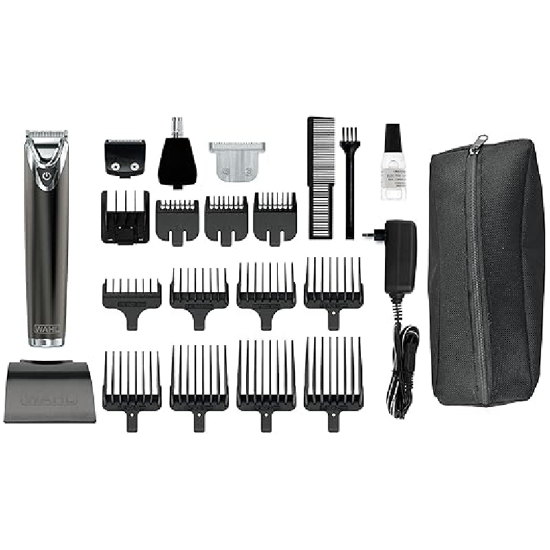 Wahl 16 in 1 Stainless Steel Advanced, Multi Groomer Trimming Of Beard, Hair, Body, 09864-016 - Black