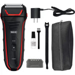 Wahl Rechargeable Wet and Dry Foil Shaver, 07064-026 - Black&Red 