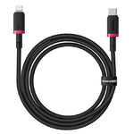 Baseus Dura Series Fast Charging Cable Type-C To Lightning, 20W, 1M - Red&Black
