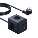 Baseus EnerFill FA11 Cube Power Strip, 3AC+1U+1C, 67W, 1.5m - Cosmic Black