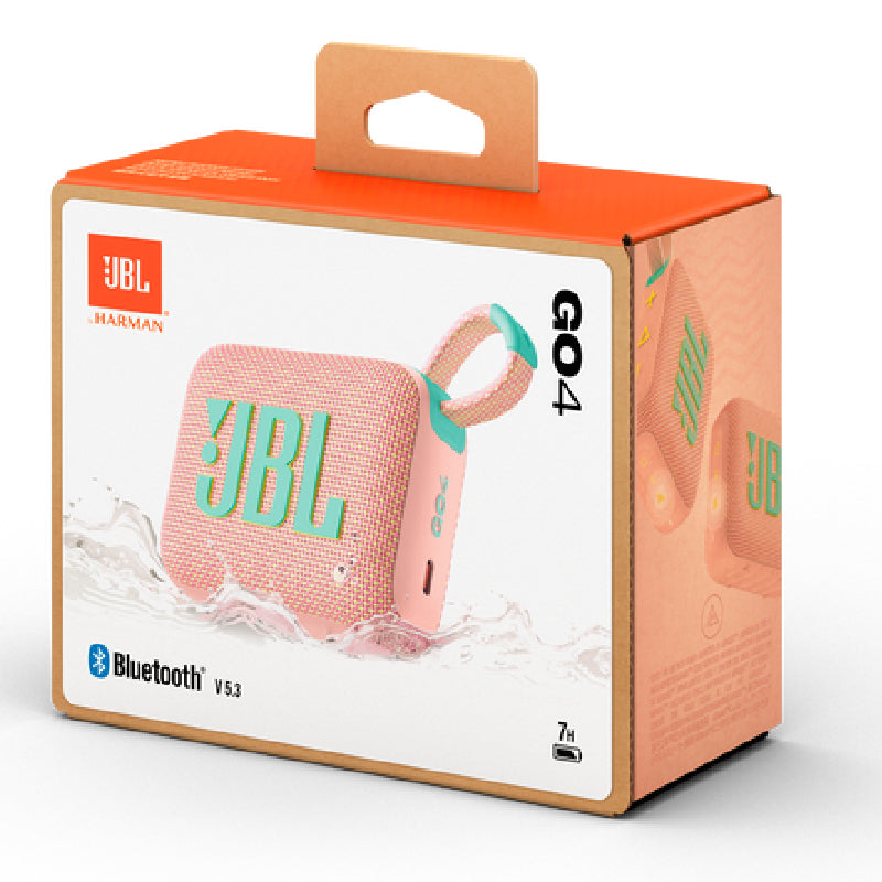JBL GO 4 Waterproof Wireless Speaker - Pink