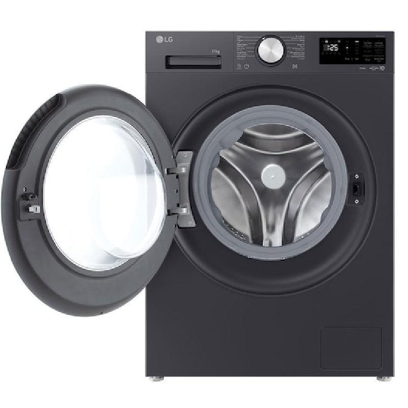 LG Fully Automatic Washing Machine, 11 kg, Wi-Fi, Direct Drive Motor, Inverter, AI Support, F4X5EYG24 - Gray
