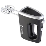Hervy Hand Mixer 400W, 5 Speed, 2 Whisks & Doughs, HM-001 - Black