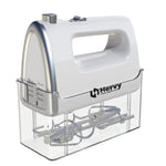 Hervy Hand Mixer 400W, 5 Speed, 2 Whisks & Doughs, HM-001 - White