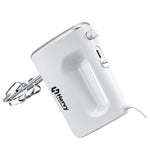 Hervy Hand Mixer 400W, 5 Speed, 2 Whisks & Doughs, HM-001 - White