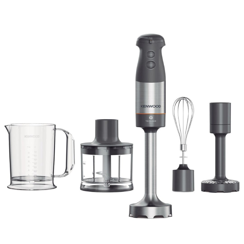 Kenwood Triblade XL Plus Hand Blender, 1000 Watt, HBM60.307GY - Black