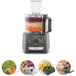 Kenwood Food Processor, 800 Watt, 2.1 Liter, 2 Speeds, FDP31.020GY - Grey