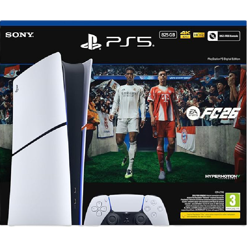Sony PlayStation 5 Slim Console Digital Edition 825GB + FC 26