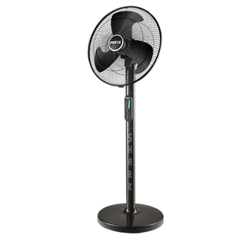 Prifix Shark Stand Fan 18 Inch With Remote, SFS-181 - Black