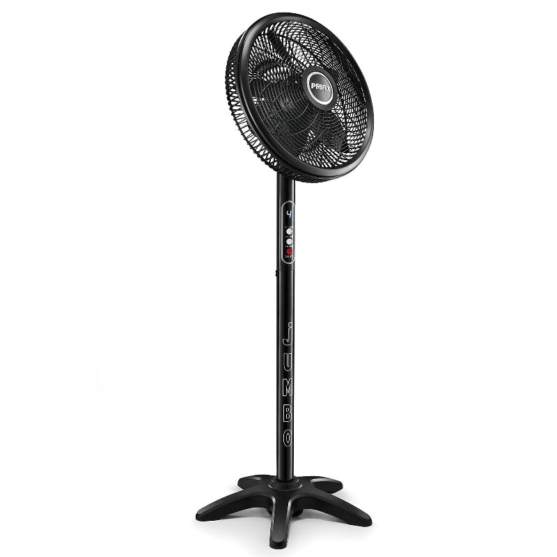 Prifix Jumbo Stand Fan 21 Inch With Remote, SFJ-211 - Black
