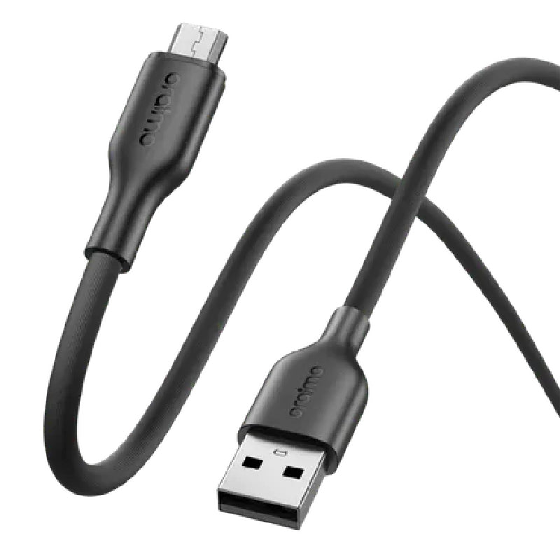 Oraimo RobustLine USB-A To Micro Cable, 2A 1M, OCD-114M - Black