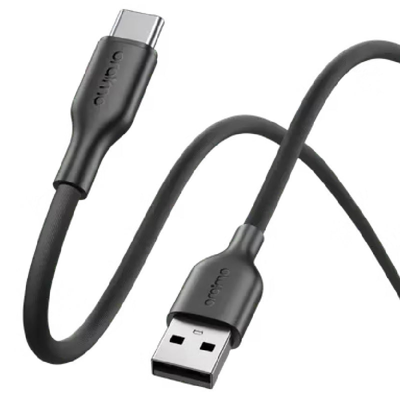 Oraimo RobustLine USB-A To Type-C Cable, 2A 1M, OCD-114C - Black