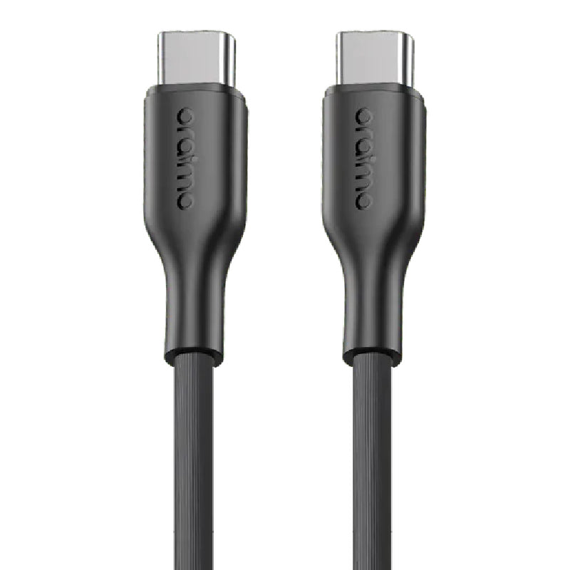 Oraimo RobustLine Type-C To Type-C Cable, 60W, 1.5M, OCD-114CC - Black