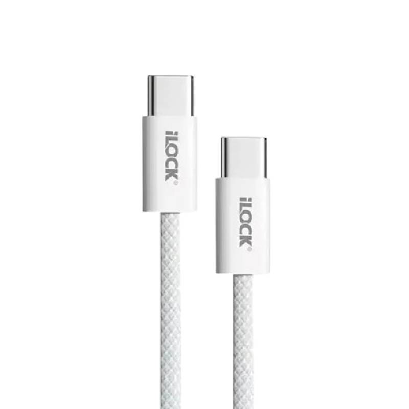 iLook USB-C to USB-C Braided Cable 1M – 240W PD – Black