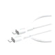 كابل MOMO Type-C إلى Type-C بطول 1 متر – 60 وات – MO-011104 – أبيض