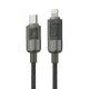 كابل MOMO Type-C إلى Lightning LED بطول 1.2 متر – 30 وات – MO-011016 – أسود