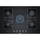 بوتاجاز مسطح غاز Bosch Series 6 مقاس 75 سم، زجاج مقوى، 5 شعلة – PPQ7A6B20