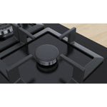 بوتاجاز مسطح غاز Bosch Series 6 مقاس 75 سم، زجاج مقوى، 5 شعلة – PPQ7A6B20